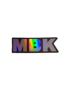 Autocollant MBK holographique - medium - Scoot 50 racing 2