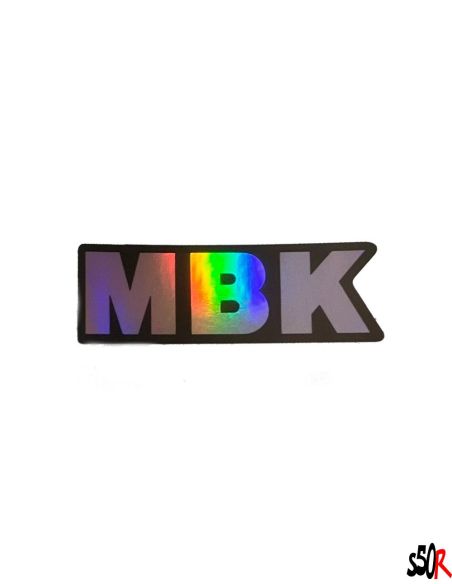 Autocollant MBK holographique - medium - Scoot 50 racing