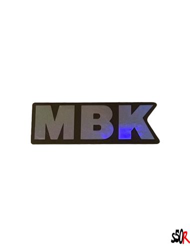 Autocollant MBK holographique - medium - Scoot 50 racing