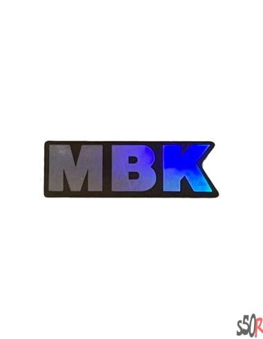 Autocollant MBK holographique - medium - Scoot 50 racing