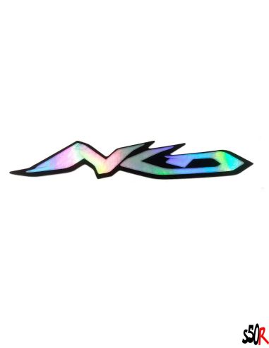 Autocollant NKD perso holographique - Scoot 50 Racing