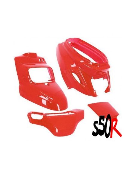 Kit carénage MBK Booster Spirit Yamaha Bw's - rouge brillant