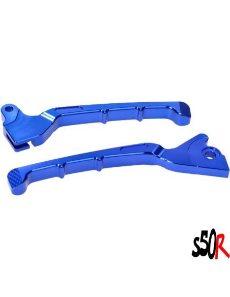 LEVIER DE FREIN PIAGGIO ZIP BLEU ANODISE Scoot 50 Racing