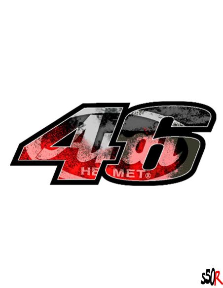 Autocollant 46 perso n°59 - Scoot 50 Racing