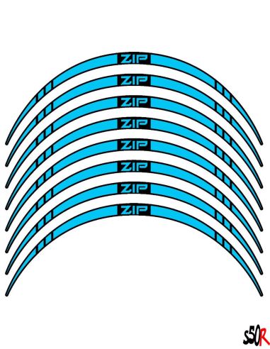 Liseret de jante Zip - pointe - 10 pouces - n°8