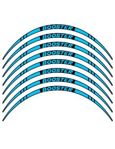 Liseret de jante Booster - pointe - 12 pouces - n°8 - Scoot 50 Racing