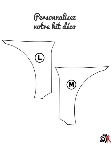 Kit déco Piaggio Zip origine 100% personnalisable - Scoot 50 Racing