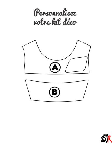 Kit déco MBK Booster personnalisable - Scoot 50 Racing