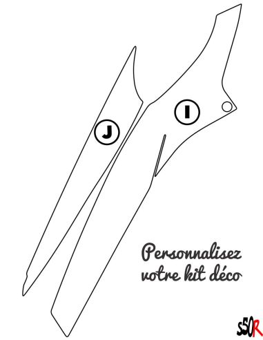 Kit déco MBK Booster personnalisable - Scoot 50 Racing