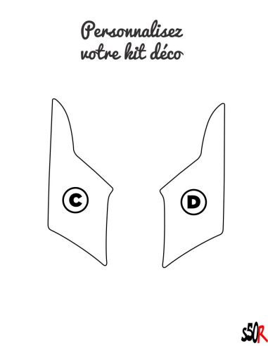 Kit déco MBK Booster personnalisable - Scoot 50 Racing