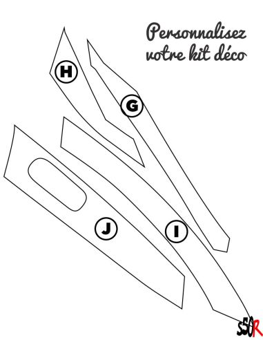 Kit déco Piaggio Zip SP 100% personnalisable - Scoot 50 Racing