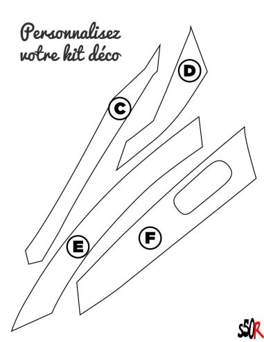 Kit déco Piaggio Zip SP 100% personnalisable - Scoot 50 Racing