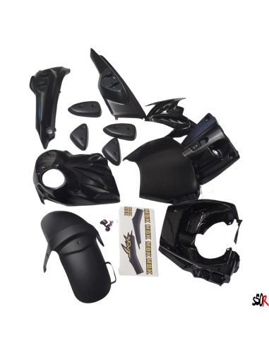 Carénage complet mbk Stunt Yamaha slider - noir mat/ noir brillant scoot 50 racing