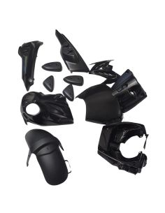 Carénage mbk Stunt Yamaha slider - noir mat/ noir brillant scoot 50 racing