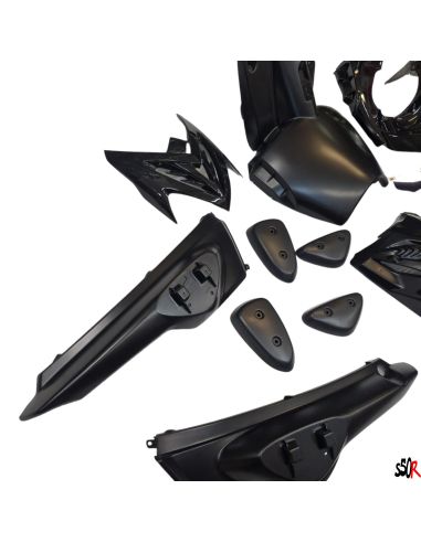 Carénage mbk Stunt Yamaha slider - noir mat/ noir brillant scoot 50 racing