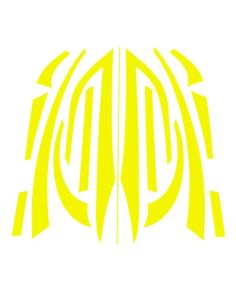 Kit déco ZIP - jaune - Scoot 50 Racing