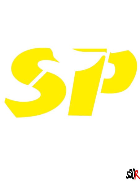 AUTOCOLLANT "SP" zip sp jaune