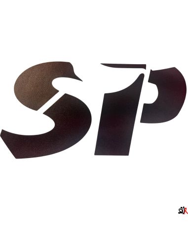 AUTOCOLLANT "SP" noir - défaut couleur impression