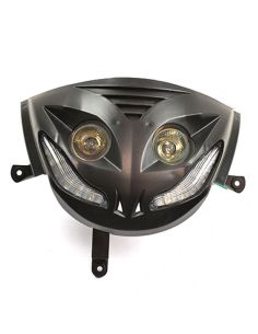 Optique Led Piaggio Zip 2t et 4t noire