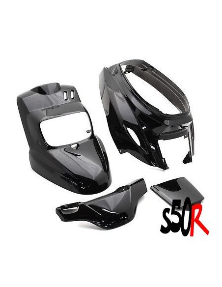 Kit carénage MBK Booster Spirit Yamaha bw's noir brillant - Scoot 50 Racing
