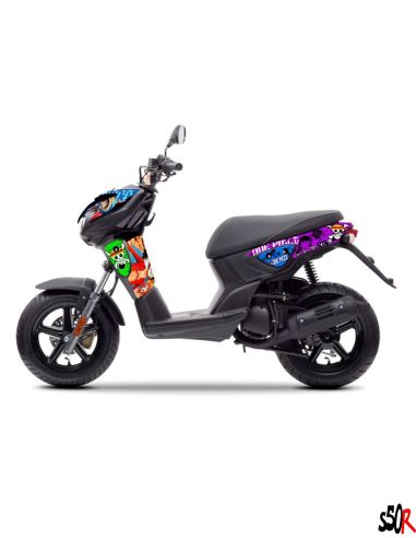 Kit carénage MBK Stunt Yamaha slider - noir brillant