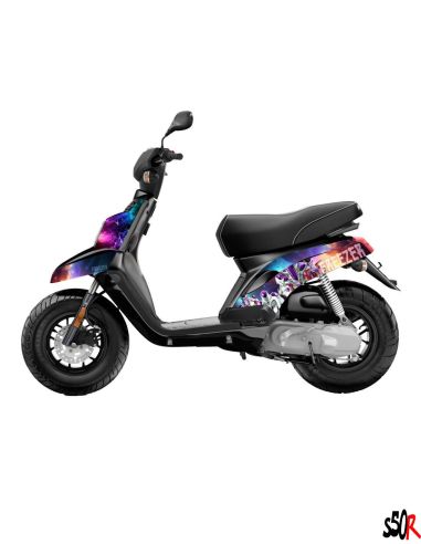 Kit carénage MBK Booster Spirit Yamaha bw's noir brillant - Scoot 50 Racing