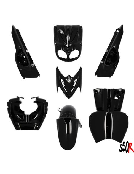 Kit carénage MBK Stunt Yamaha slider - noir brillant
