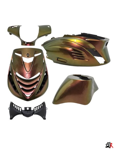 Kit carénage Piaggio Zip - Sp evo - cameleon brun - Scoot 50 Racing