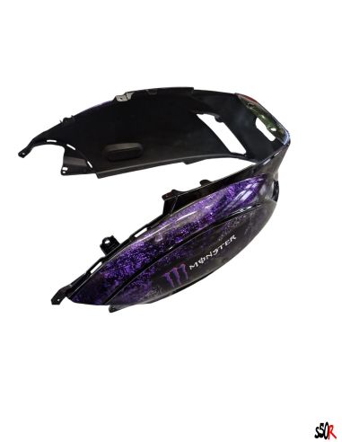 Kit carénage Piaggio Zip 2t et 4t - noir brillant personalisé n°1