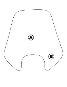 Bulle 100% personnalisable Piaggio Zip 2t et 4t - Scoot 50 Racing 2