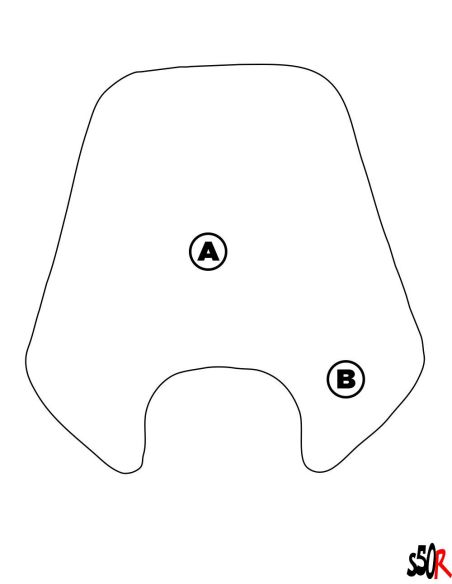 Bulle 100% personnalisable Piaggio Zip 2t et 4t - Scoot 50 Racing