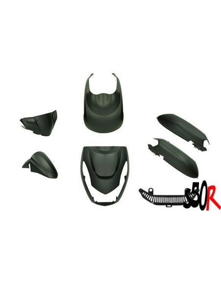 Kit carénage Peugeot kisbee 2010/2023 noir matScoot 50 Racing