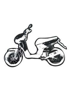 Autocollant "SP" Zip SP holographique - Scoot 50 Racing