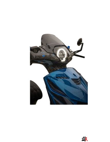 Bulle basse noire Zip 2T et 4T - Scoot 50 Racing