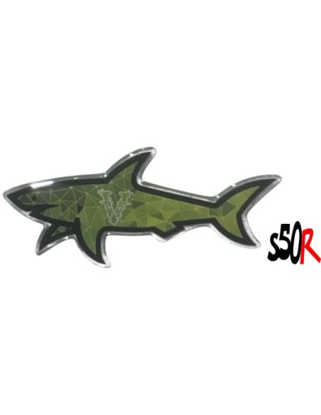 Autocollant Requin 3D 8- Scoot 50 Racing