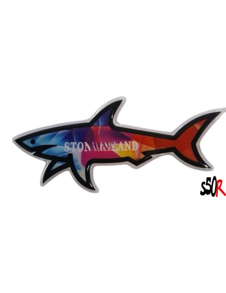 Autocollant Requin 3D 20- Scoot 50 Racing