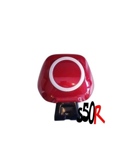 Dosseret passager universel Piaggio Zip - Rouge 2t et 4t A LED !!