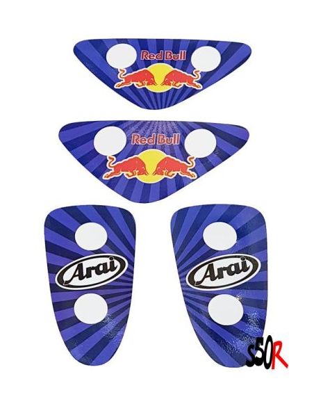 Kit déco Pads stunt n°5 - defaut pixelisé - Scoot 50 Racing