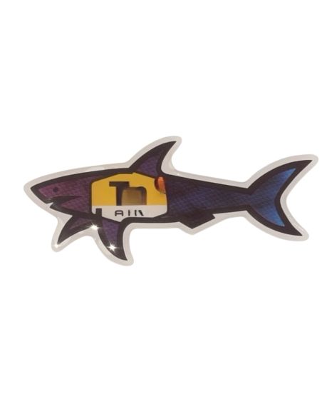 Autocollant Requin 3D 44-Scoot 50 Racing