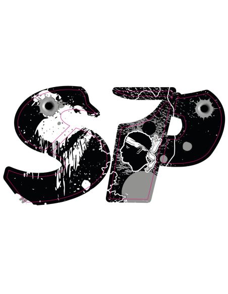 AUTOCOLLANT "SP" zip sp n°26- Scoot 50 Racing