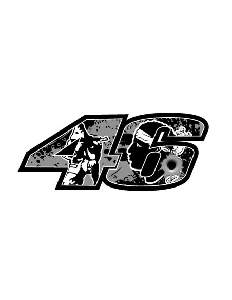 Autocollant 46 perso n°63 - Scoot 50 Racing