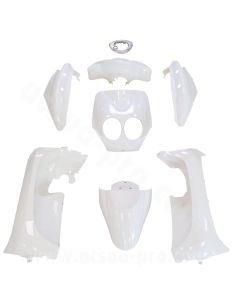 Kit carénage mbk nitro yamaha aerox - blanc brillant 8p