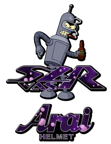 Autocollant casque n14