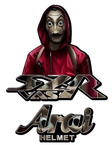 Autocollant casque n15