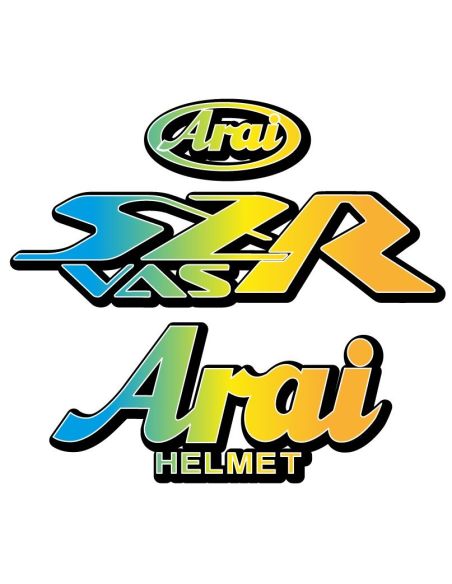 Autocollant casque dégradé n3