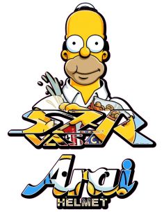 Autocollant casque n25