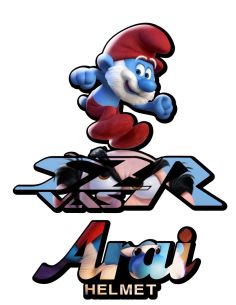 Autocollant casque n37