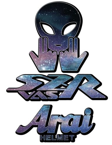 Autocollant casque n43