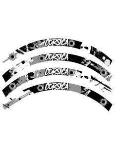 Liseret de jante - 10 pouces - n°23- Scoot 50 Racing