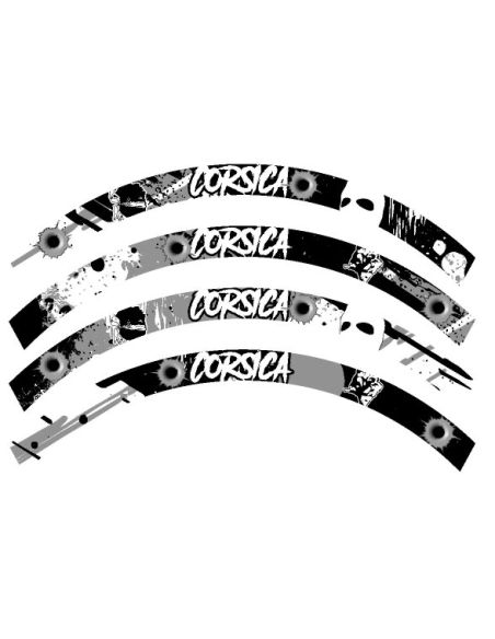 Liseret de jante - 10 pouces - n°23- Scoot 50 Racing